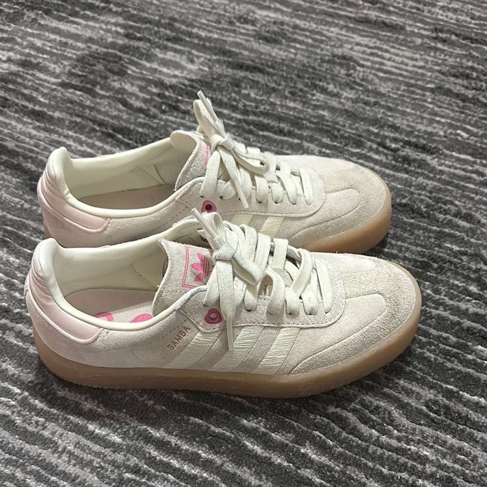 Adidas Women's Samba Sneakers - White and Pink
